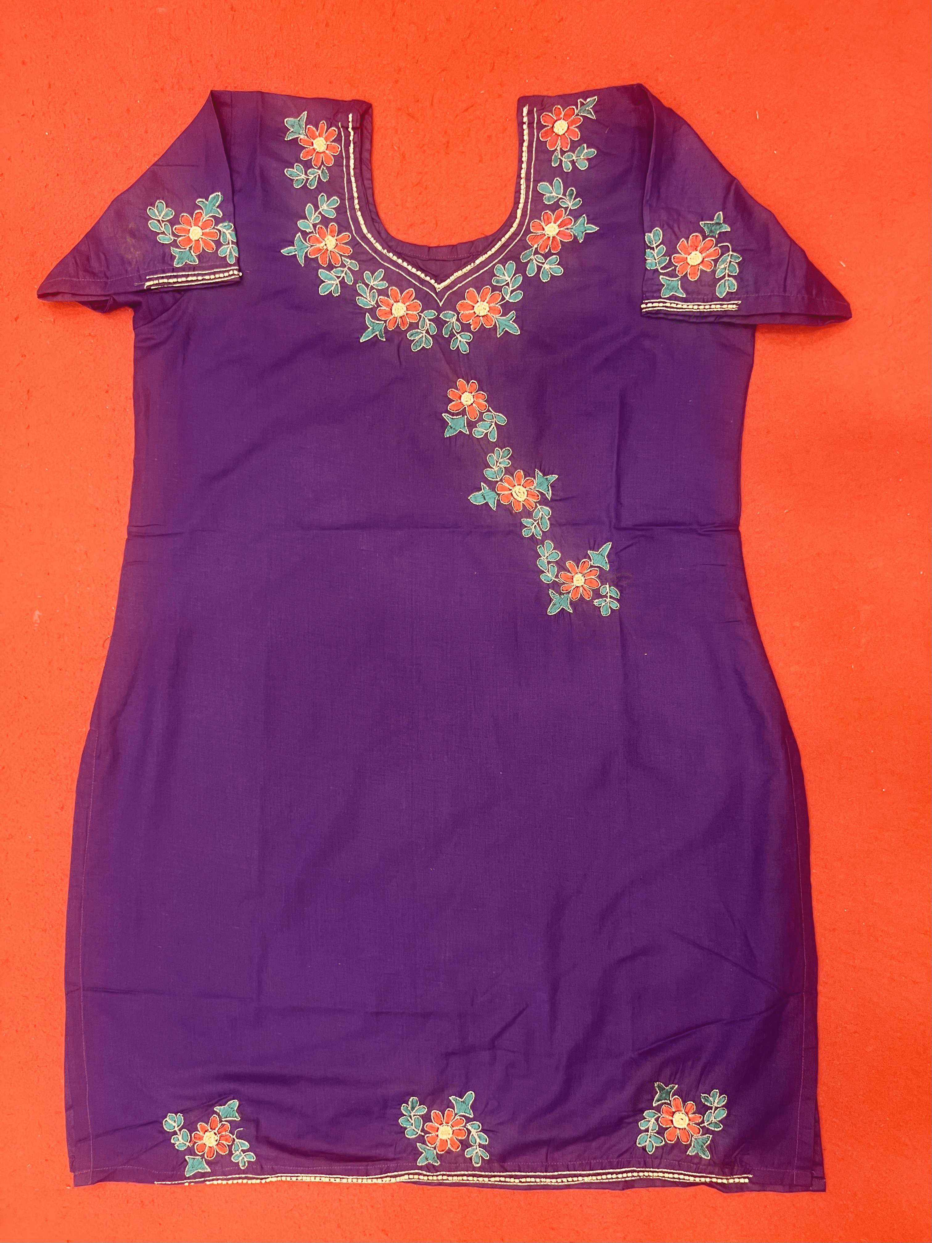 Kurti with Kashmiri Embroidery Work