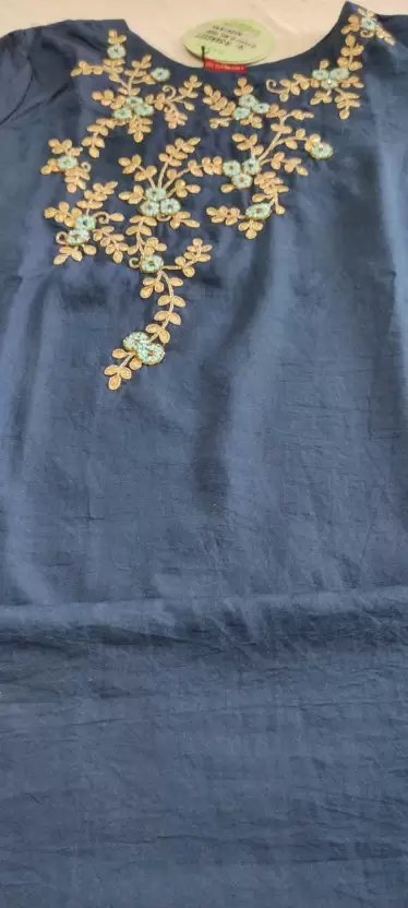 Women Cotton Blend Kurta Palazzo Set