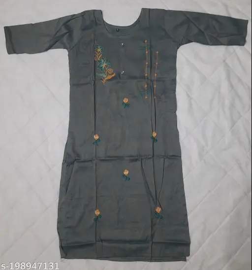 Women Viscose Rayon Kurti Palazzo Set